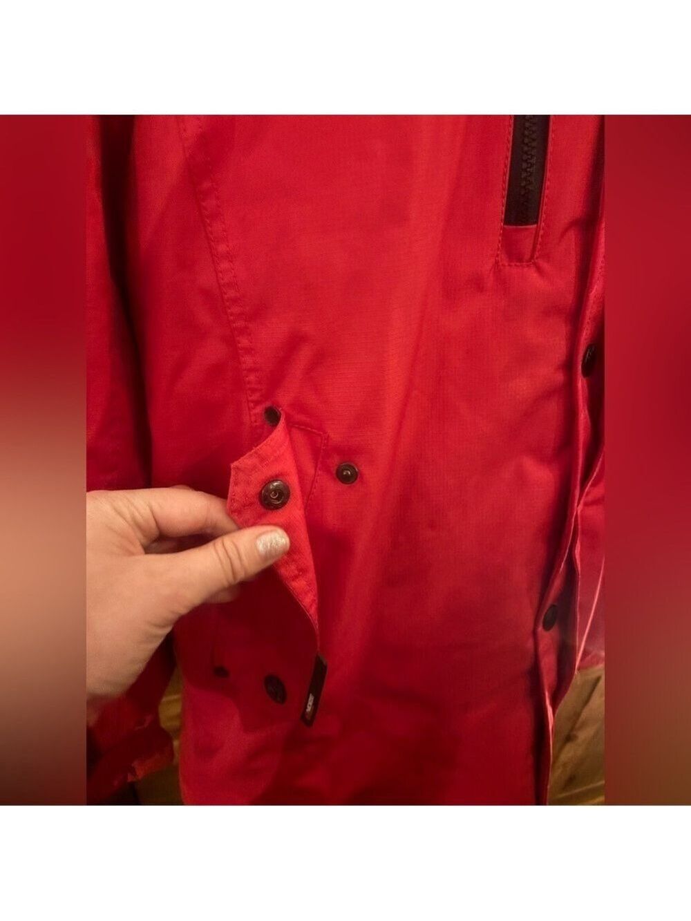NOIZE Red Unisex Weather Guard Vegan Canadian🇨🇦 Winter Coat M-XL Ptp26in L32in - Picture 10 of 16